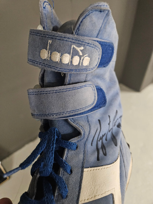 1994 Ayrton Senna Diadora testing shoes preseason signed