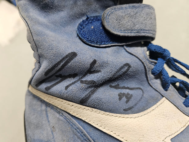 1994 Ayrton Senna Diadora testing shoes preseason signed