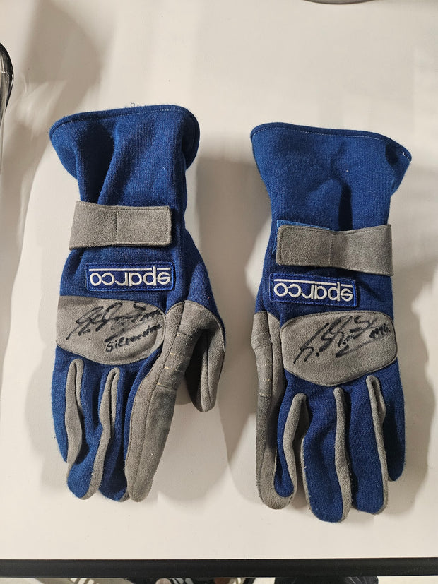 1994 Michael Schumacher SPARCO used gloves British GP signed