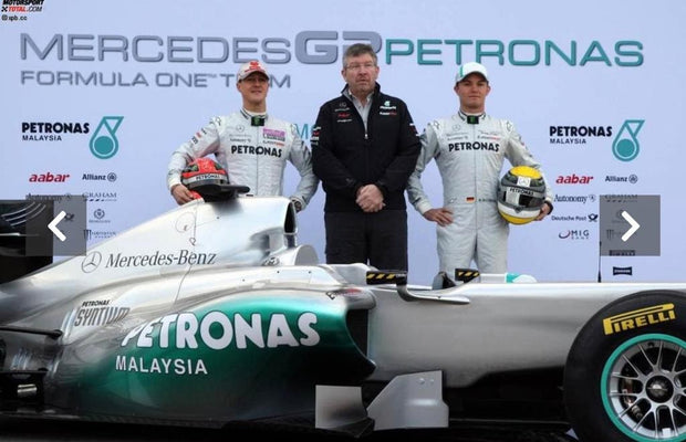 2011 Michael Schumacher Mercedes MGP W02 part  signed