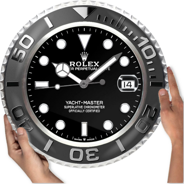 ROLEX Yacht-Master 掛時計 Rolex Yatch Master Black Edition wall clock – Formula 1 Memorabilia