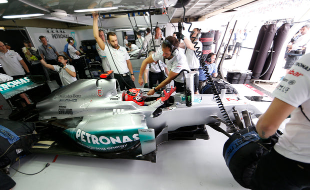 2012 Michael Schumacher PUMA Brazil GP signed gloves