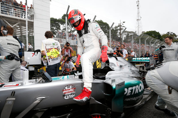 2012 Michael Schumacher PUMA Brazil GP signed gloves