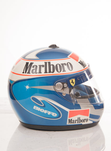 1997 Nicola Larini test used helmet signed – Formula 1 Memorabilia
