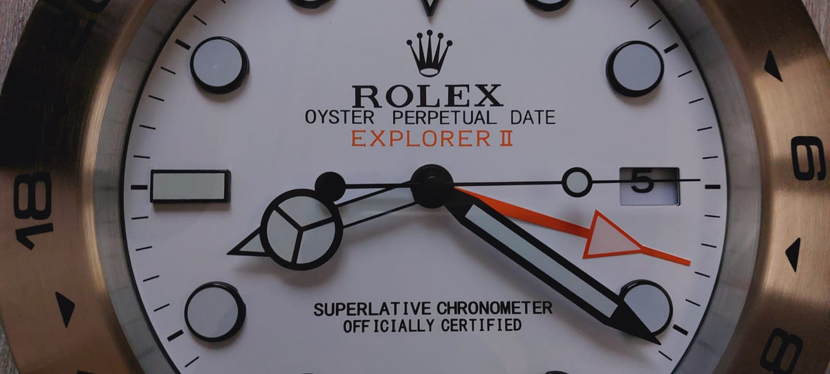 Rolex explorer wall online clock