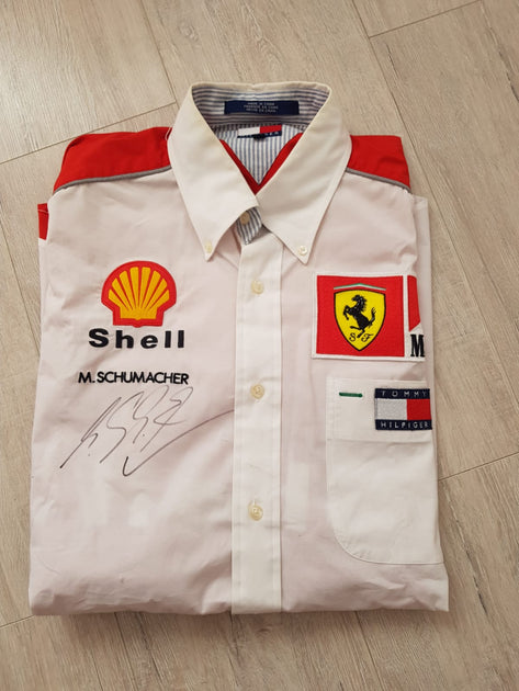 T-shirt Michael Schumacher Millenium Scuderia Ferrari F1 Dédicacé Signé