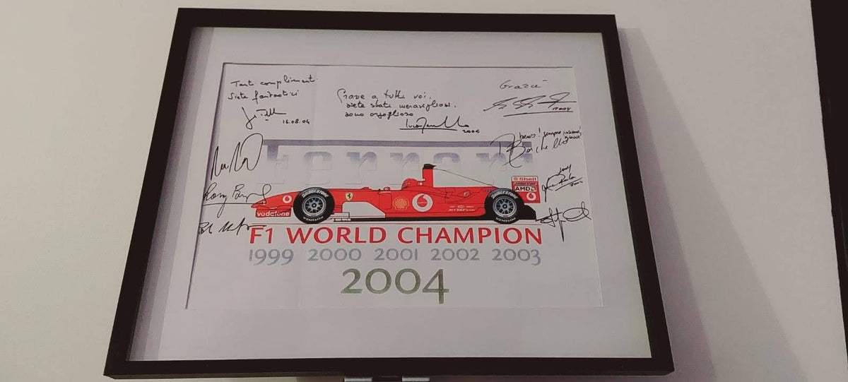 F1 世界選手権 サイン入り印刷物 2004年 F1 世界選手権 サイン入り印刷物 2004年