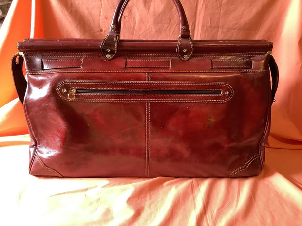1968 original BMW travel leather bag