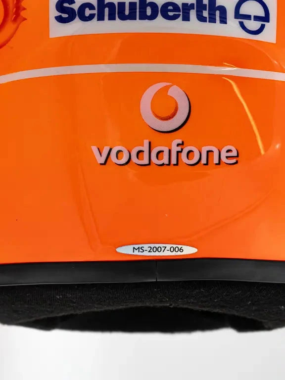 2007 Michael Schumacher Scuderia Ferrari Schuberth Signed Q2 Kart Helmet