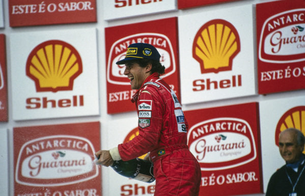 1993 Ayrton Senna OMP used balaclava signed
