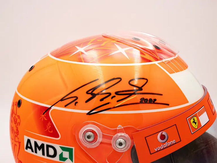 2007 Michael Schumacher Scuderia Ferrari Schuberth Signed Q2 Kart Helmet