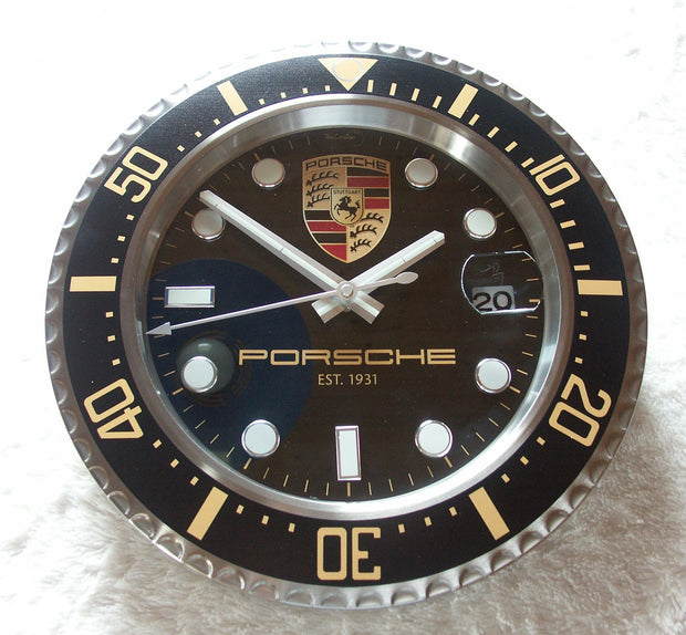 2010s Porsche official dealer clock