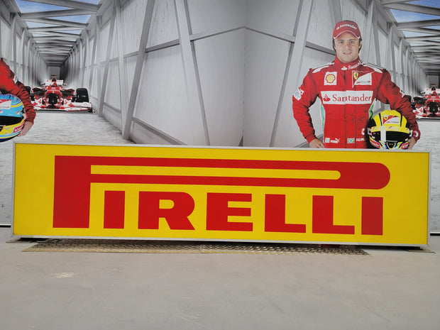 1980s Pirelli GIANT official dealer vintage illuminated double side sign