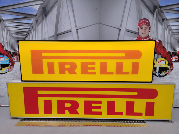1980s Pirelli GIANT official dealer vintage illuminated double side sign