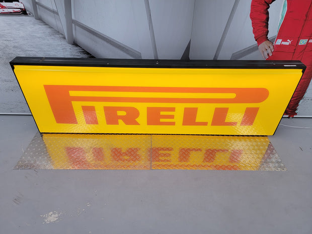 1990s Pirelli official dealer vintage illuminated neon sign