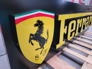 2005 Ferrari official illuminated dealer sign with crest