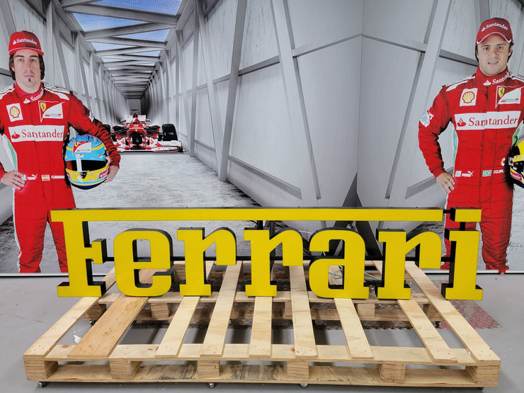 Formula One Lettering 2005 Ferrari official dealer lettering illuminated sign – Formula 1 ...