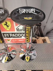 Set of 2 Scuderia Ferrari / Pirelli Stools