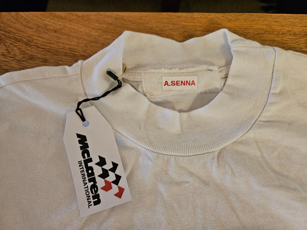 1989 Ayrton Senna personal McLaren shirt signed