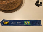 1994 Ayrton Senna piece of OMP suit belt SIGNED