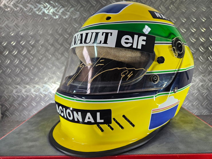 1994 Bell Vortex type SS Penske helmet with Senna's signed visor