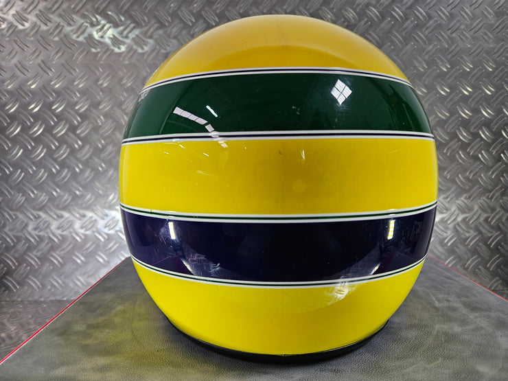 1990 Shoei helmet with Senna's signed visor