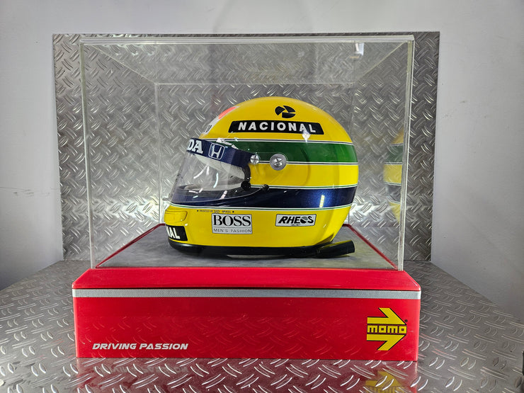 1992 Shoei helmet with Senna's signed visor