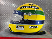 1992 Shoei helmet with Senna's signed visor