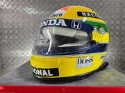 1992 Shoei helmet with Senna's signed visor