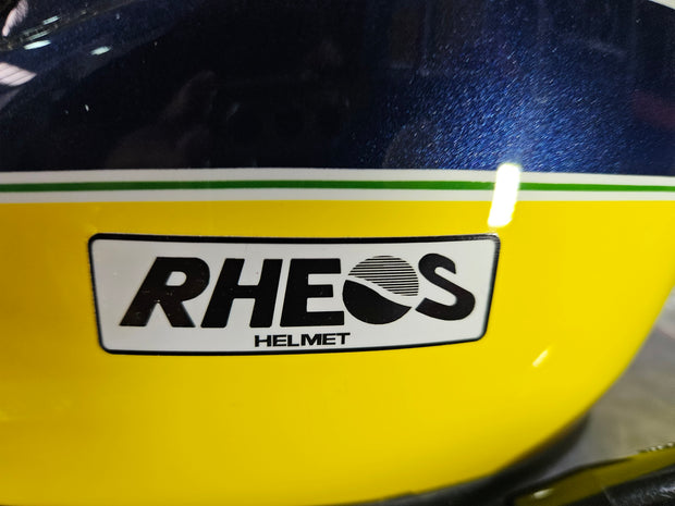 1992 Shoei helmet with Senna's signed visor