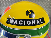 1992 Shoei helmet with Senna's signed visor