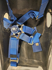 1987 Ayrton Senna carbon seat and seatbelts