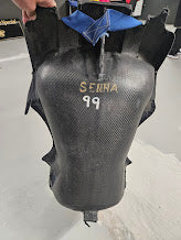 1987 Ayrton Senna carbon seat and seatbelts