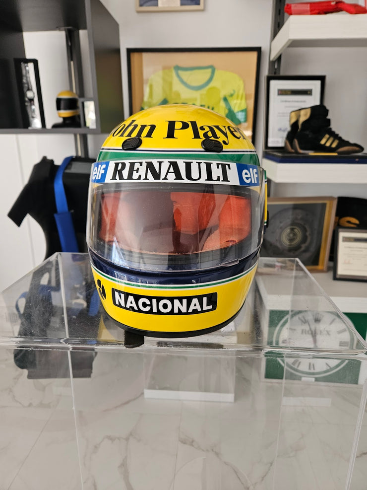 1994 Ayrton Senna kart race used helmet signed
