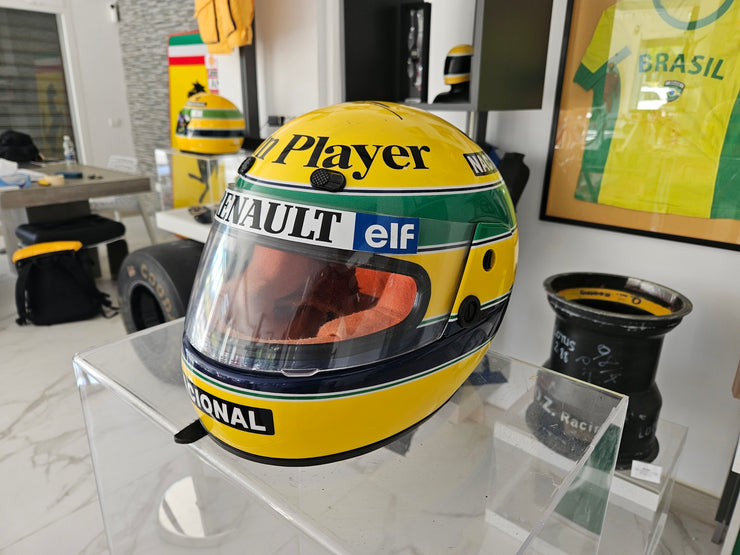 1994 Ayrton Senna kart race used helmet signed