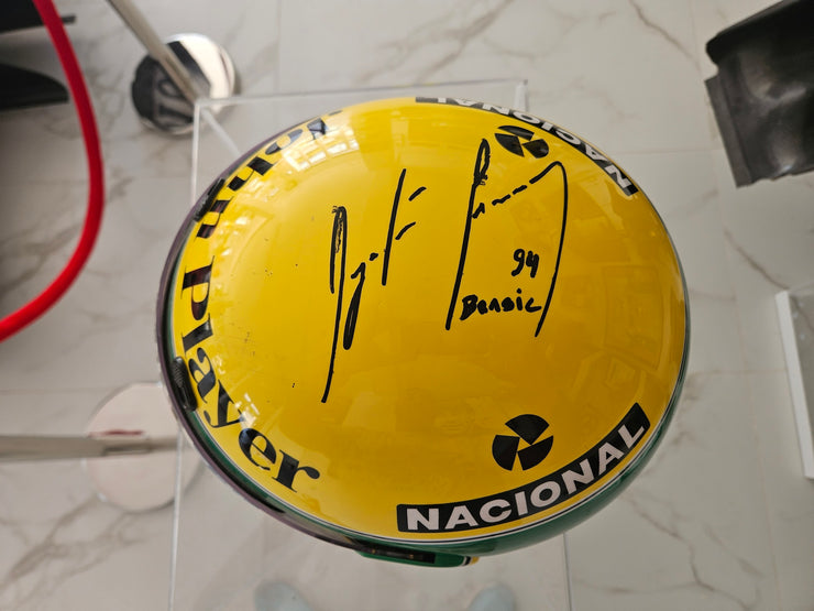 1994 Ayrton Senna kart race used helmet signed