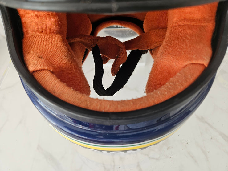 1994 Ayrton Senna kart race used helmet signed