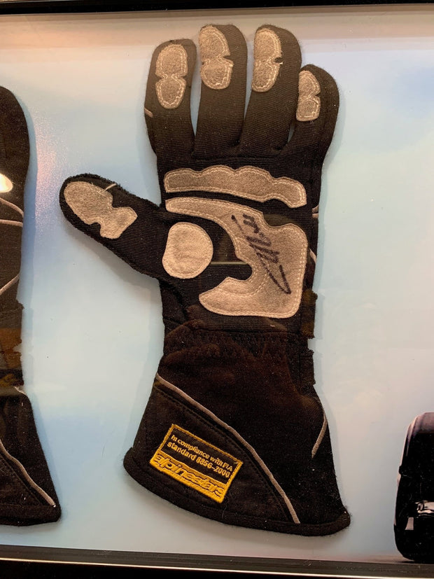 2016 Fernando Alonso gloves race used gloves signed