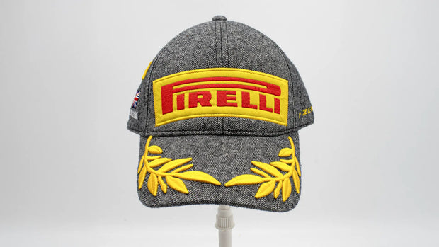 2021 Lewis Hamilton | Signed Ferrari Trento 1st Place Champagne Bottle and Silverstone Podium Cap