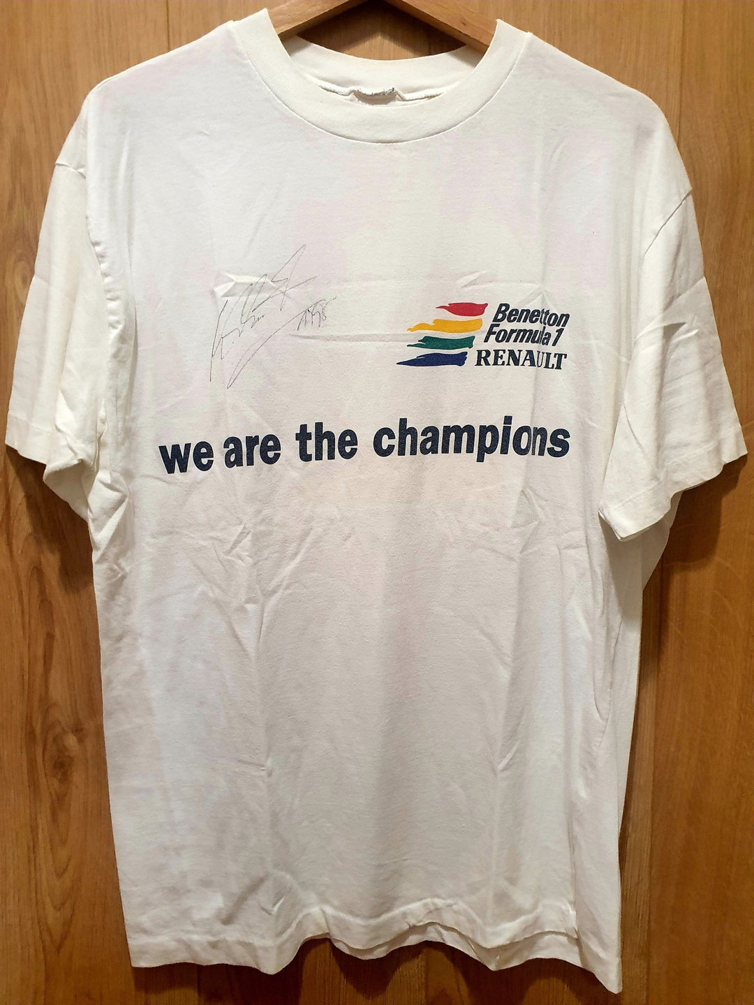 美品 benetton 90s Tシャツ formula 1 シューマッハ 52349455a3d9c28c9fe5e92715800e