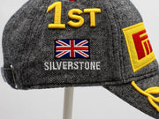 2021 Lewis Hamilton | Signed Ferrari Trento 1st Place Champagne Bottle and Silverstone Podium Cap