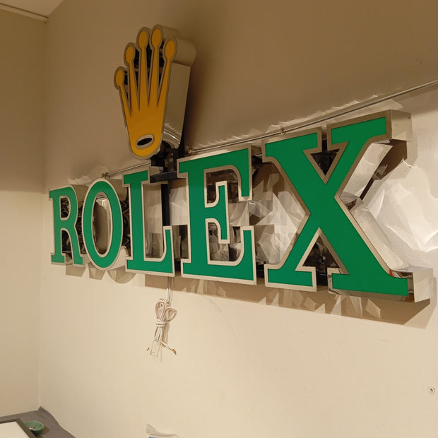 2000s Rolex official dealer illuminated sign