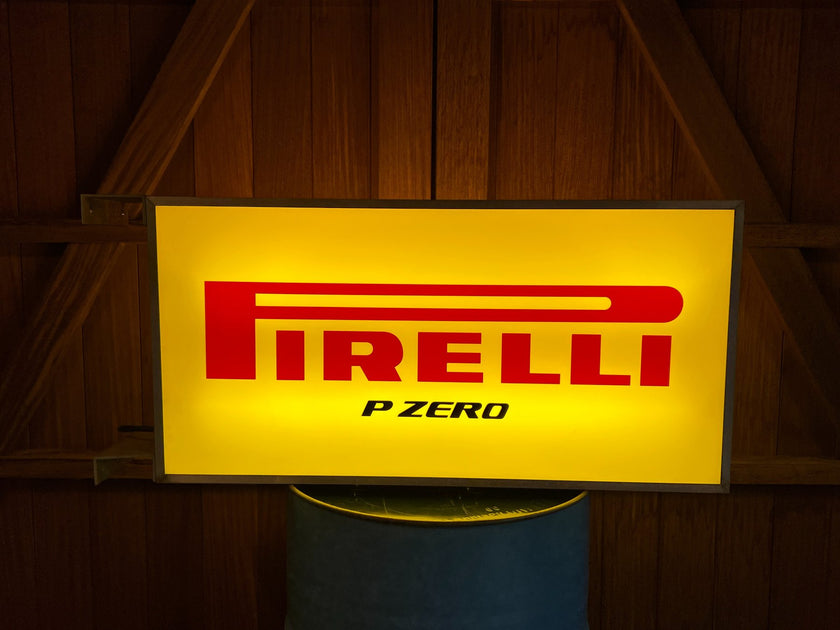 1990s Pirelli official dealer vintage illuminated double side sign ...