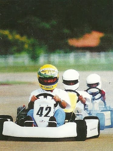 1994 Ayrton Senna kart race used helmet signed