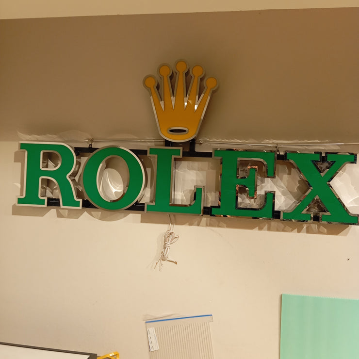 2000s Rolex official dealer illuminated sign