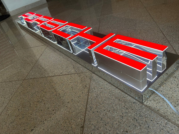 Porsche Illuminated Reflective Dealer Sign