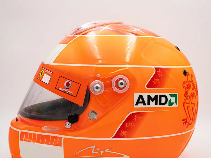 2007 Michael Schumacher Scuderia Ferrari Schuberth Signed Q2 Kart Helmet