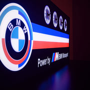 BMW large illuminated sign and clocks