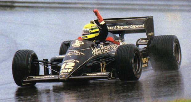 1985 Ayrton Senna Lotus 97T Brake disk signed