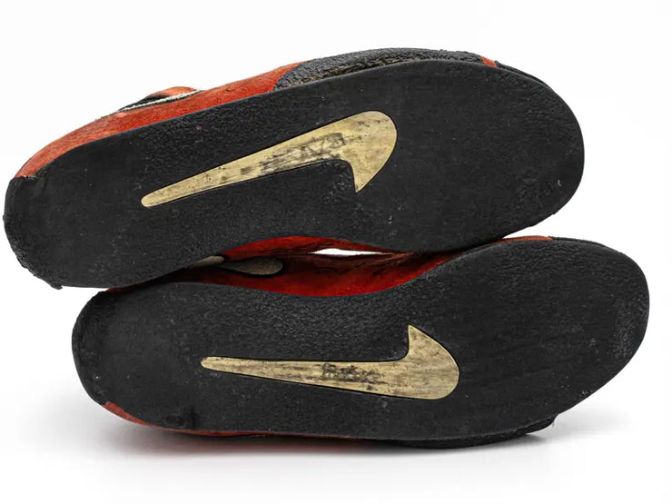 1997 Michael Schumacher Scuderia Ferrari Formula 1 Signed Nike Racing Boots